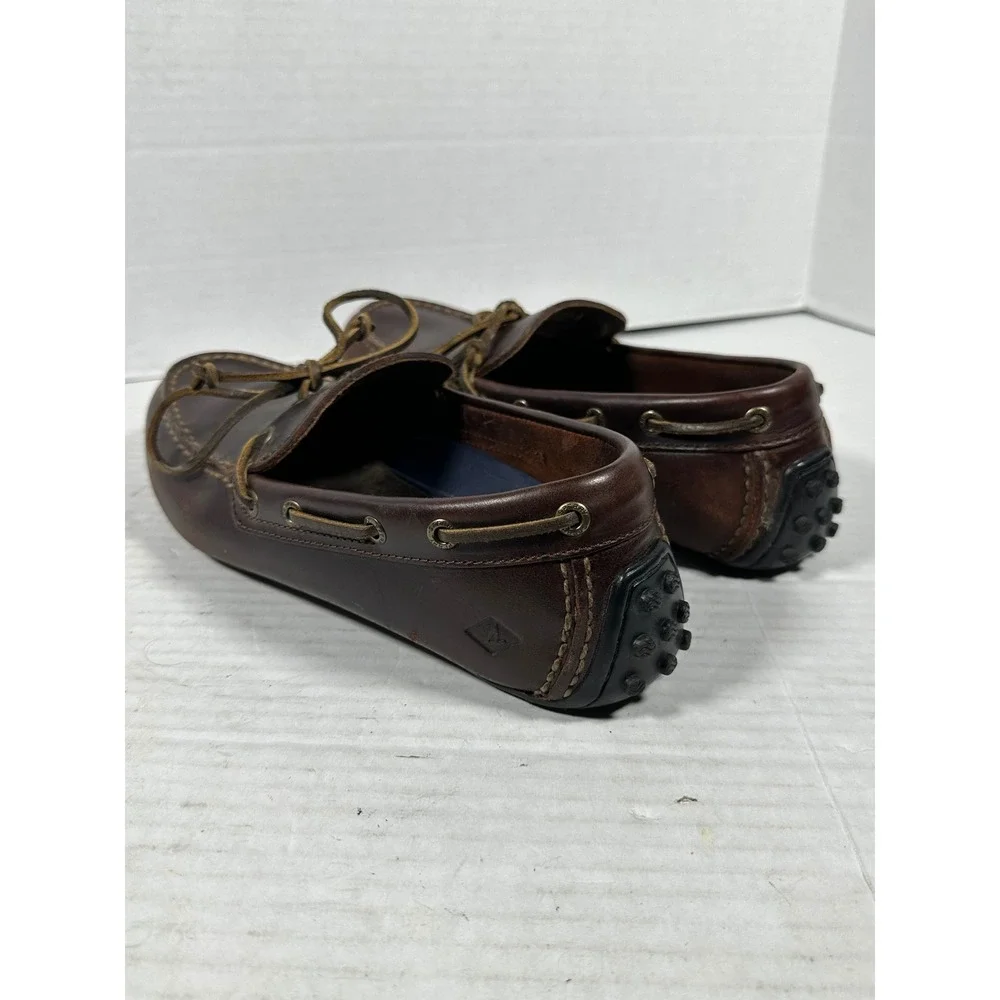 Sperry Top-Sider Mens Dark Brown Leather Driving Loafers STS17881 Size‎ 10.5 M